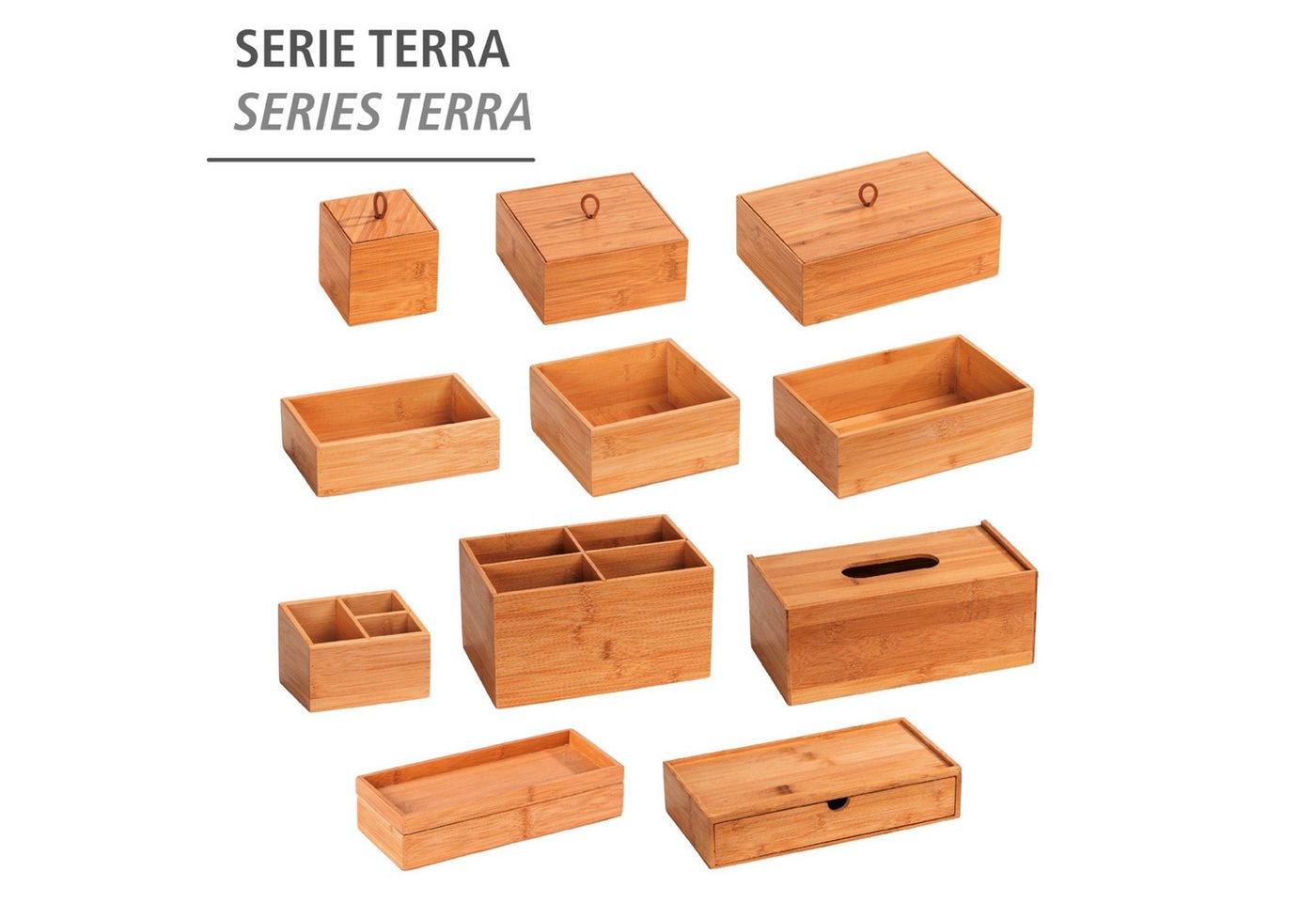 WENKO Organizer Modell Terra, Aufbewahrungsbox mit Schublade, ideal für Bad, Gäste-WC, Küche & Flur – Bild 4 von 5