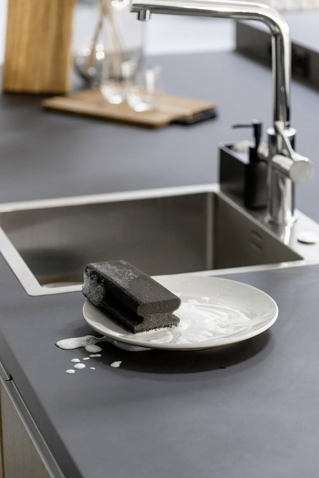 WENKO Reinigungsschwamm Modell Ben, 8er Set, 2-Phasen Schwamm, grobe & weiche Seite, mit extra großer Oberfläche – Bild 4 von 5
