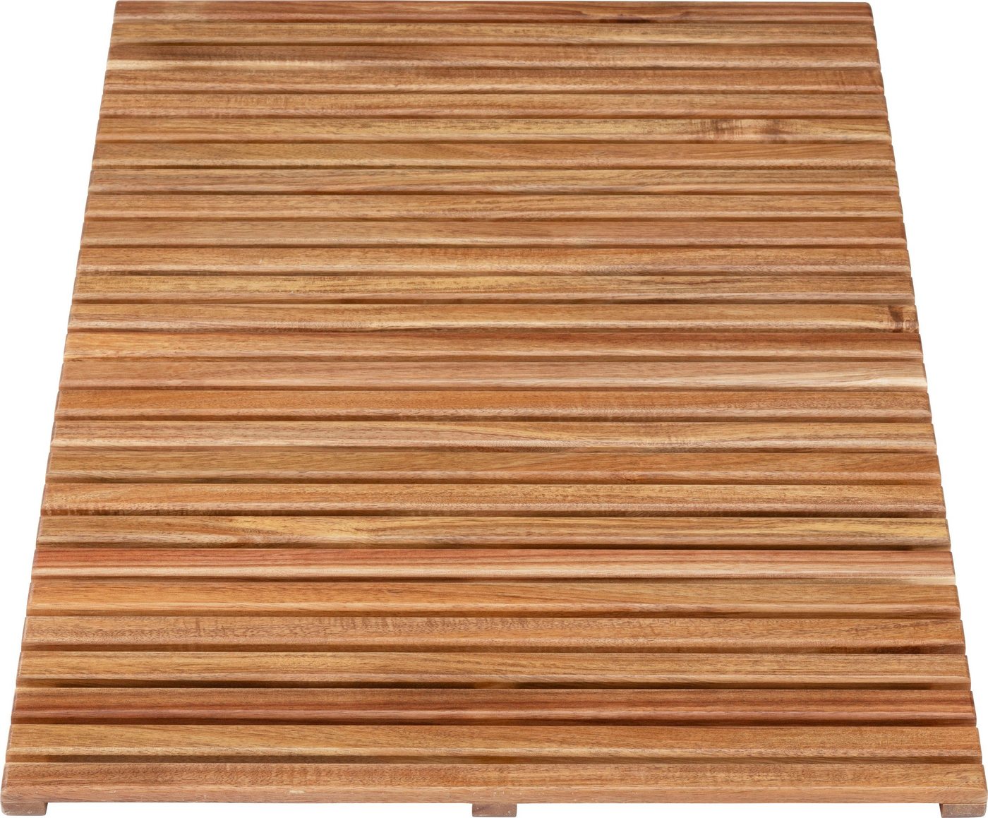 WENKO Saunabodenrost Acacia, Höhe 25 mm, rechteckig, Baderost aus Akazienholz für innen & außen – Bild 2 von 3