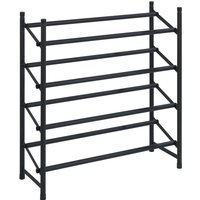 WENKO Schuhregal Modell Hero, ausziehbar, 62 bis 115 cm, für 24 Paar Schuhe, Anti-Rutsch Oberfläche