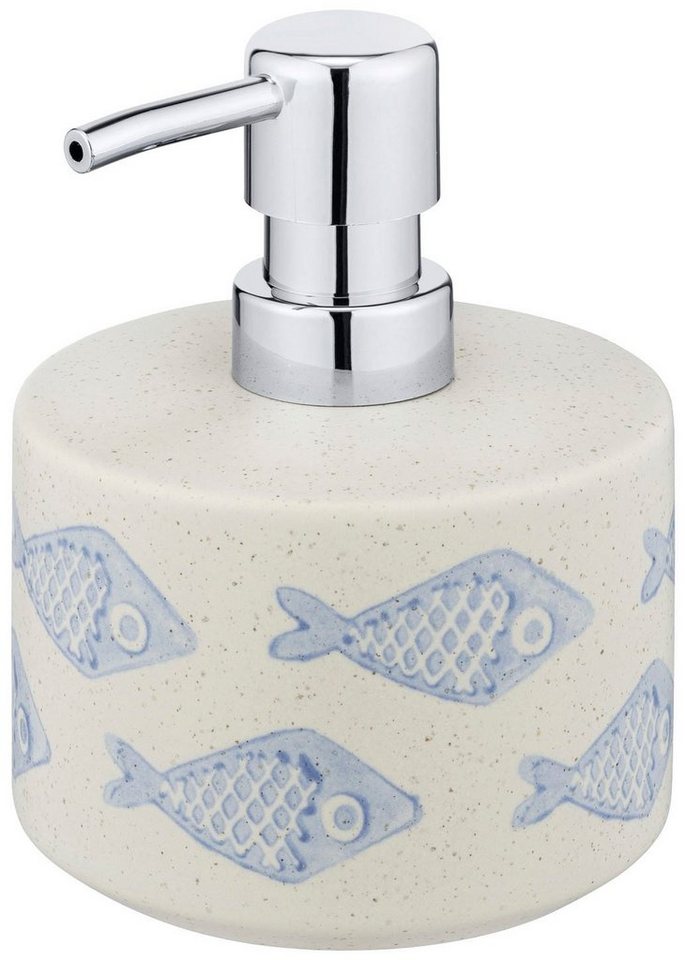 WENKO Seifenspender Aquamarin, (1-tlg), Keramik, 475 ml – Bild 3 von 5