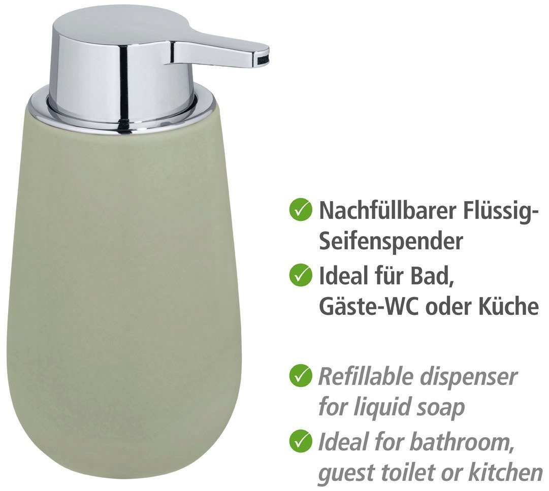WENKO Seifenspender Badi, Keramik, 320 ml – Bild 4 von 5