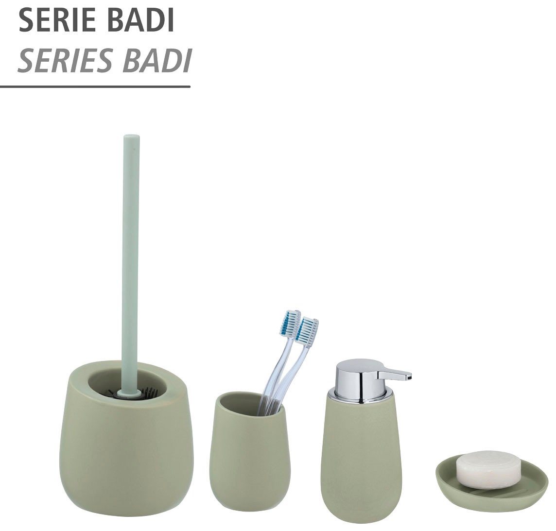 WENKO Seifenspender Badi, Keramik, 320 ml – Bild 5 von 5