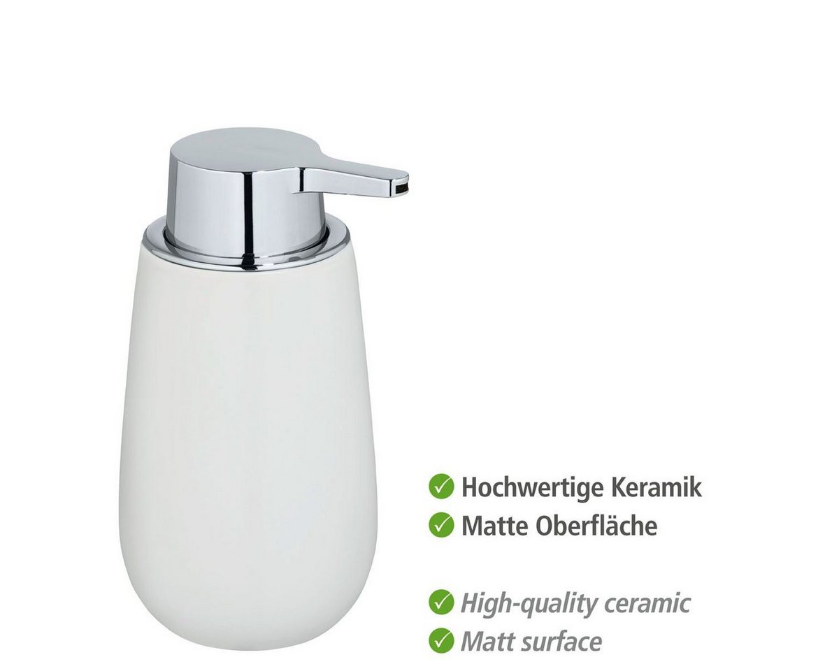 WENKO Seifenspender Badi, Keramik, 320 ml – Bild 3 von 5
