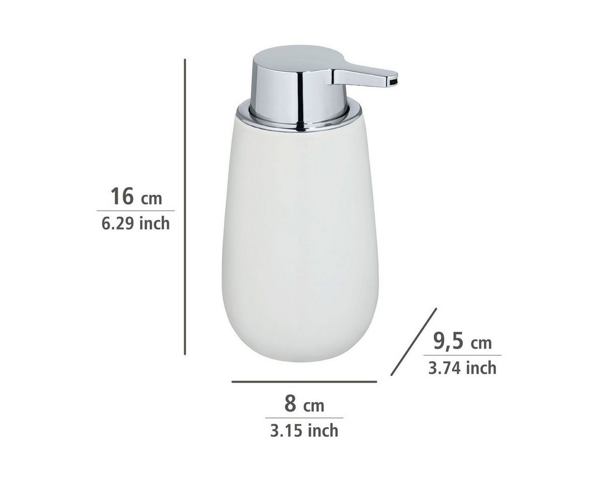 WENKO Seifenspender Badi, Keramik, 320 ml – Bild 5 von 5
