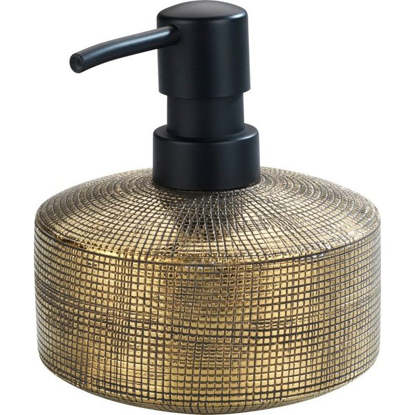 WENKO Seifenspender Rivara, (1-tlg), Gold, handbemalt, 400 ml