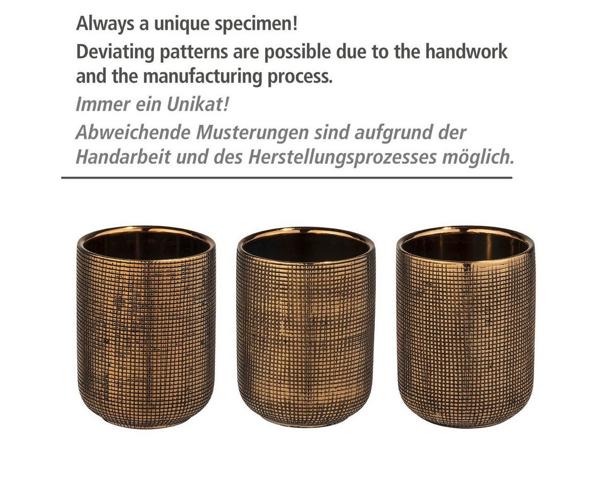 WENKO Seifenspender Rivara, (1-tlg), Gold, handbemalt, 400 ml – Bild 3 von 5