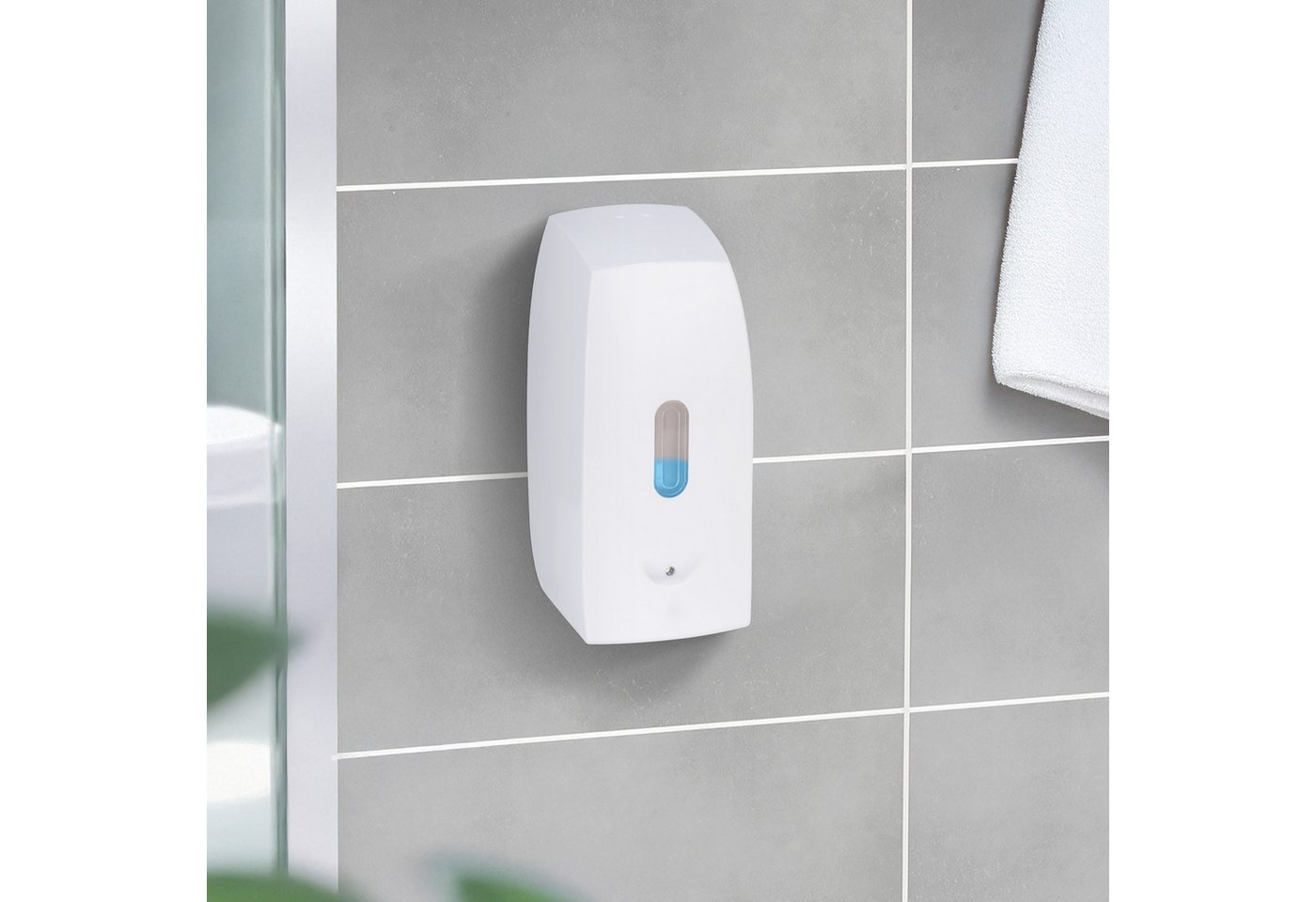 WENKO Seifenspender Tirano, automatischer Dosierspender mit Sensor, Befestigen ohne Bohren, 500 ml – Bild 2 von 5