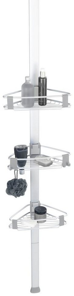 WENKO Teleskopregal Duschecke Purio, mit 3 verstellbaren Ablagen – Bild 3 von 5