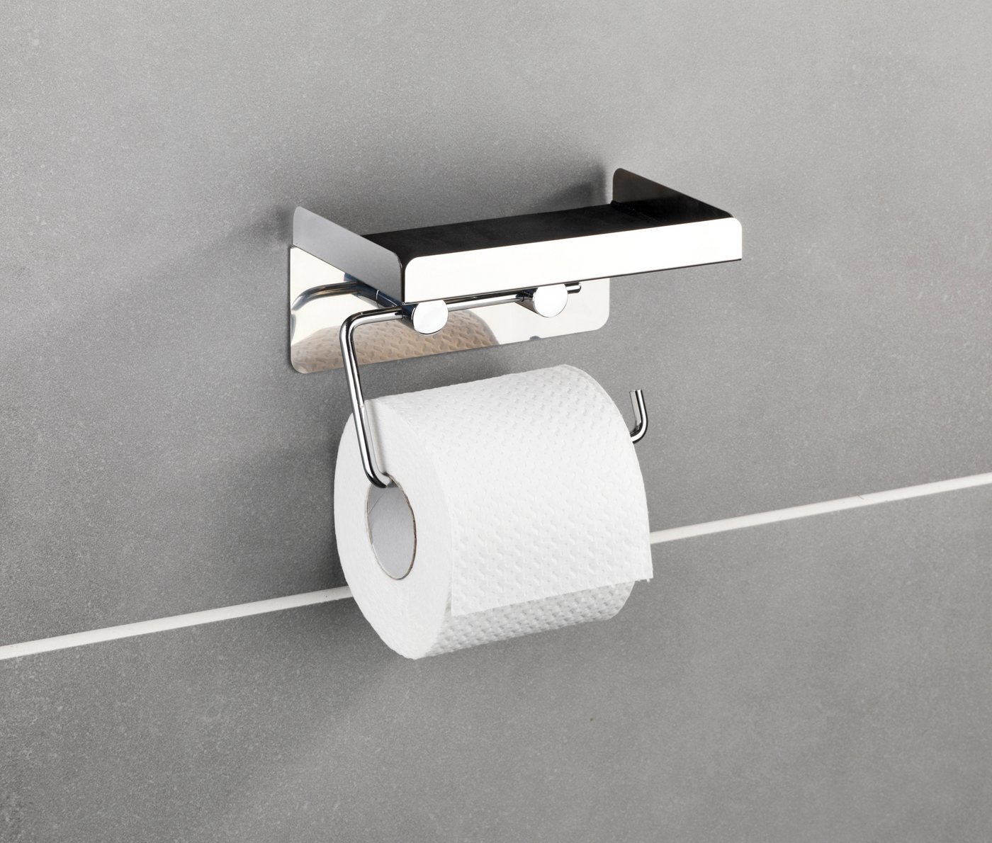 WENKO Toilettenpapierhalter, 2in1 Kombination – Bild 3 von 5