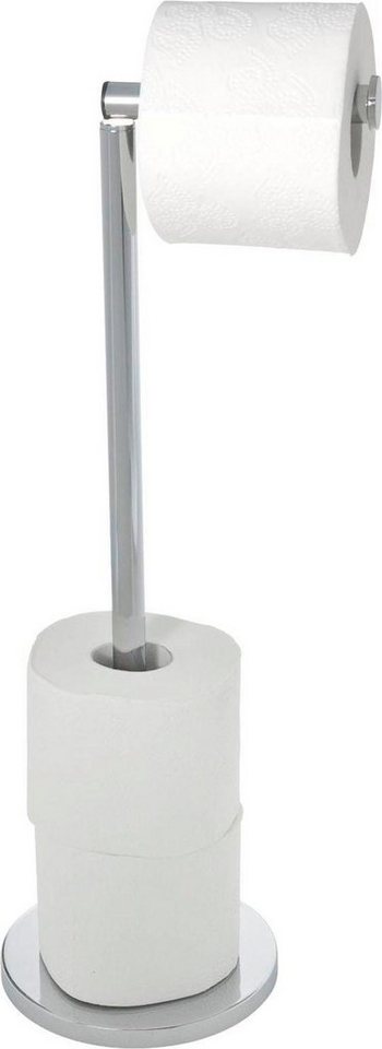 WENKO Toilettenpapierhalter, 2 in 1, mit Ersatzrollenhalter, Höhe: 55 cm – Bild 3 von 5