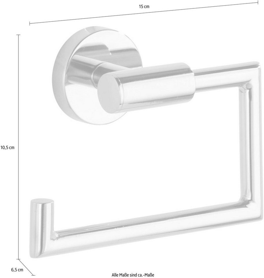 WENKO Toilettenpapierhalter Bosio, Edelstahl, rostfrei – Bild 5 von 5