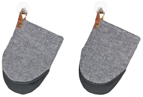 WENKO Topfhandschuhe Modell Ada Mini, (Set, 2-tlg), kleine Ofenhandschuhe, Handflächen aus Neopren, Baumwollinnenseite – Bild 3 von 5