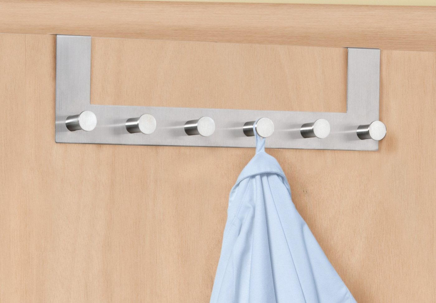 WENKO Türhaken Modell Celano, Türen, Türgarderobe, Hakenleiste mit 6 Haken – Bild 4 von 5