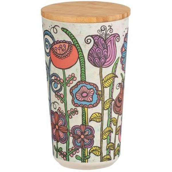 WENKO Vorratsdose Modell FLowers, Kunststoff, (1-tlg), Deckel mit Silikonring zur luftdichten Aufbewahrung von Vorräten