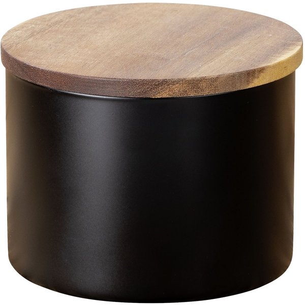 WENKO Vorratsdose Modell Mio, Borosilikatglas, (1-tlg), Frischhaltedose für Lebensmittel, luftdichter Deckel aus Akazienholz