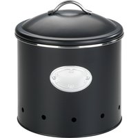 WENKO Vorratsdose Modell Nero, Metall, (1-tlg), luftdurchlässige Dose im Retro-Design, ideal für Zwiebeln & Kartoffeln