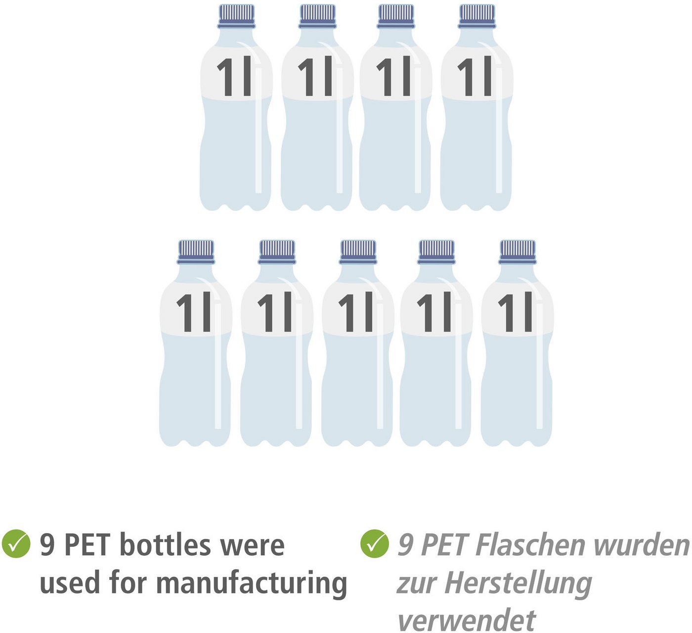 WENKO Wäschekorb Modell Ecori, faltbarer Wäschesammler, recyceltes Polyester mit Bambusrahmen – Bild 5 von 5