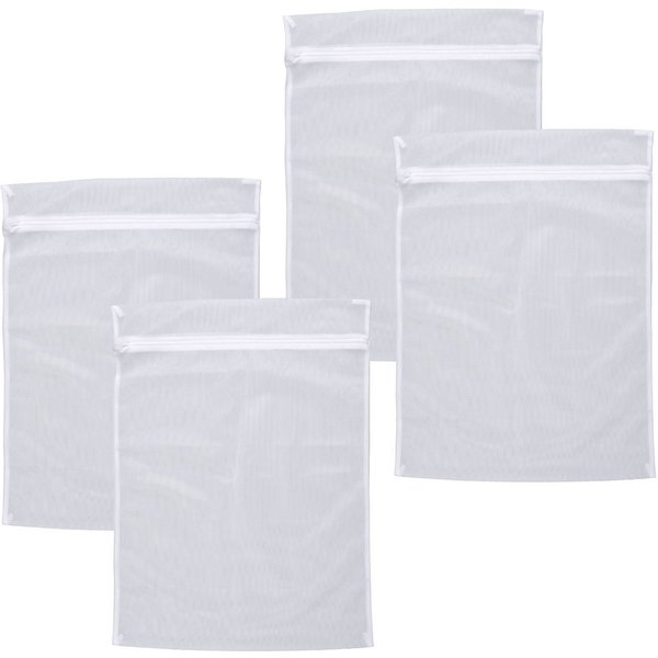 WENKO Wäschenetz Universal 3 kg,(Set, 4-St), Wäschebeutel zum Schutz für Feinwäsche, mit Reißverschluss, kochfest