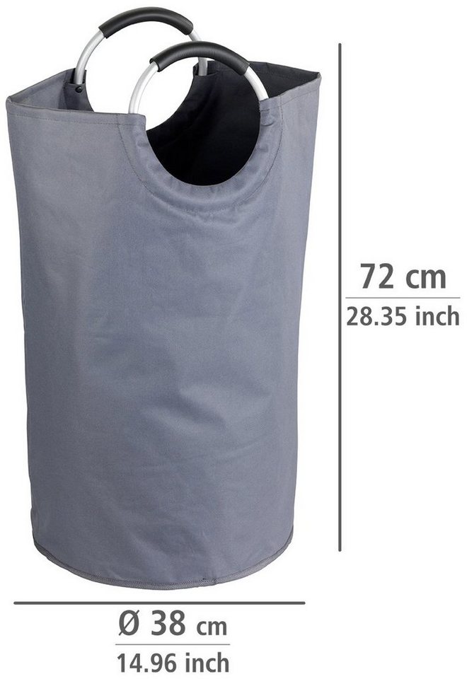 WENKO Wäschesack Jumbo (1 St), Wäschesammler, Maße (B/T x H): Ø 38 x 72 cm – Bild 4 von 4