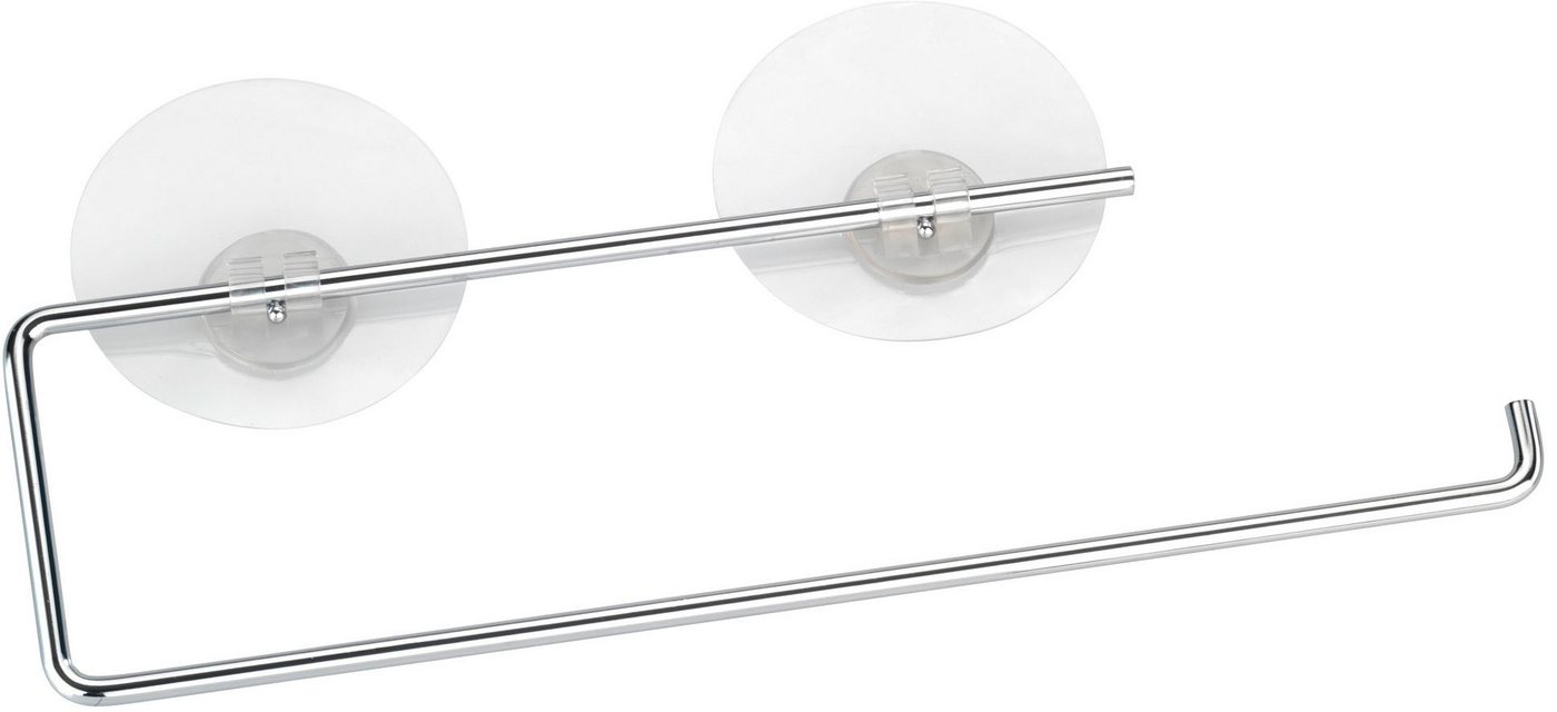 WENKO Wandrollenhalter Modell Static-Loc®, Küchenrollenhalter aus verchromtem Metall, Befestigen ohne Bohren – Bild 5 von 5