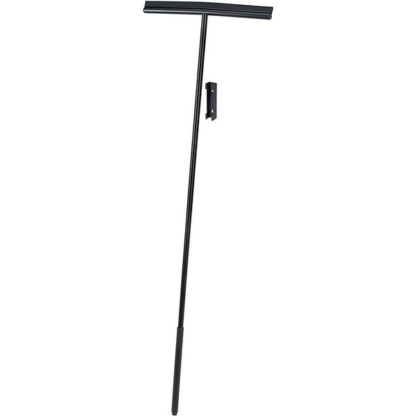 WENKO Wasserabzieher Modell Rosole, Boden- und Fensterwischer mit Wandhalter, Edelstahl, 40 cm Wischbreite