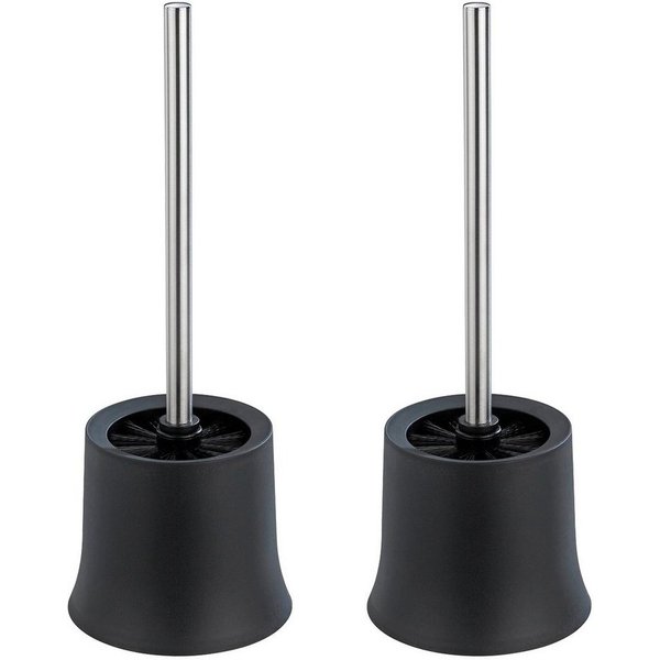 WENKO WC-Garnitur Basic Schwarz, (Set, 1-tlg), schwarz