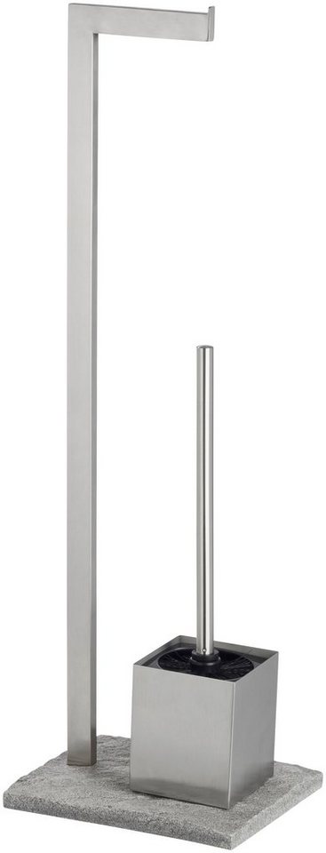WENKO WC-Garnitur Granit, Edelstahl rostfrei – Bild 2 von 5