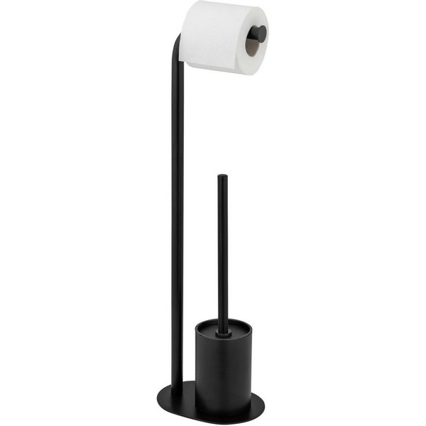 WENKO WC-Garnitur Levante, Stand WC-Garnitur, freistehend, mit Rollenhalter und WC-Bürste
