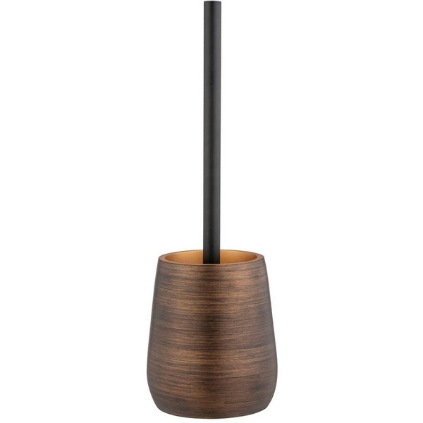 WENKO WC-Garnitur Palena, bronze, mit auswechselbarem Bürstenkopf