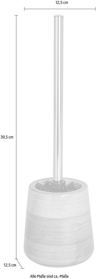 WENKO WC-Garnitur Pottery, Bürstenkopf-Durchmesser 7,5 cm – Bild 2 von 2