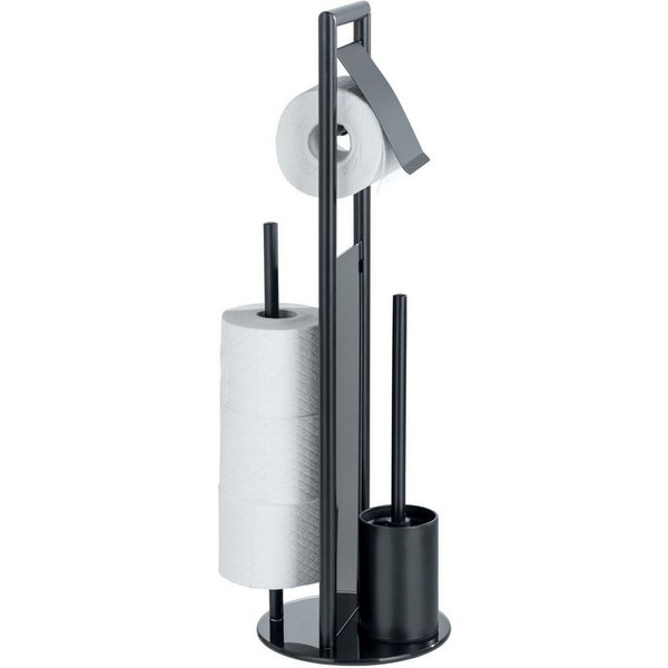 WENKO WC-Garnitur Ravina, Stand WC-Garnitur, Toilettenpapierhalter, Rollenhalter & WC-Bürste