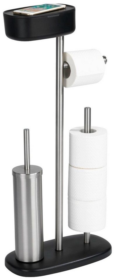 WENKO WC-Garnitur Rivazza, (1-tlg), integrierter Toilettenpapierhalter und Box – Bild 3 von 5