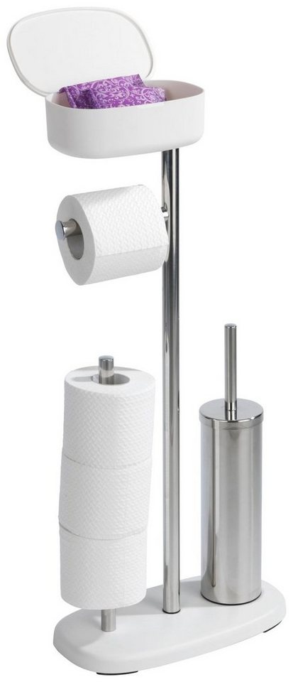 WENKO WC-Garnitur Rivazza, (1-tlg), integrierter Toilettenpapierhalter und Box – Bild 4 von 5