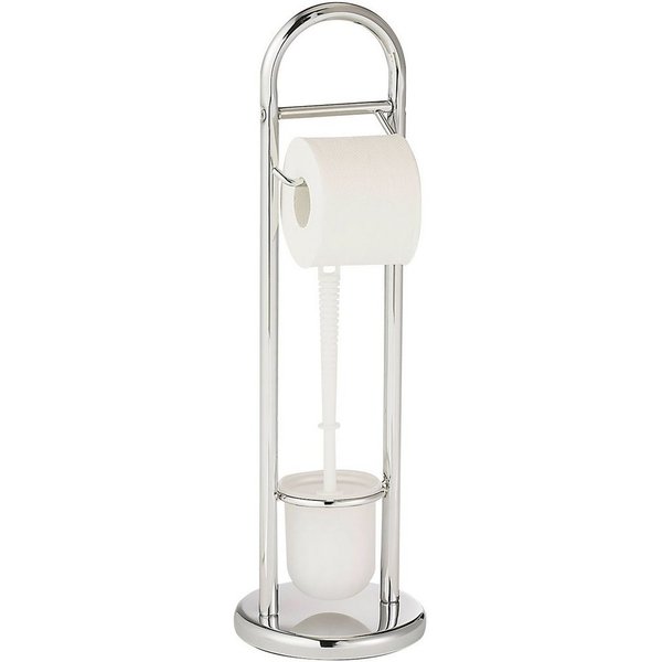 WENKO WC-Garnitur Siena, Stand WC-Garnitur, Toilettenpapierhalter, Rollenhalter & WC-Bürste
