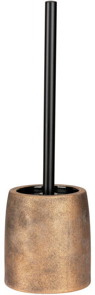 WENKO WC-Garnitur Tremea, Keramik in bronze matt, Toilettenbürste mit Kunststoffabdeckung – Bild 3 von 5