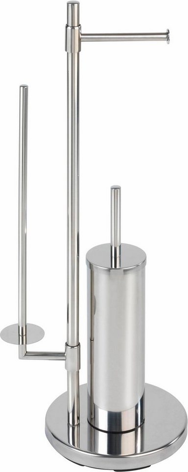 WENKO WC-Garnitur Universalo, integrierter Toilettenpapierhalter und WC-Bürstenhalter – Bild 2 von 4