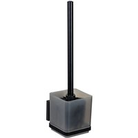 WENKO WC-Garnitur Vacuum-Loc® Modell Quadro, WC-Bürstenhalter mit Klobürste zur Wandbefestigung ohne Bohren