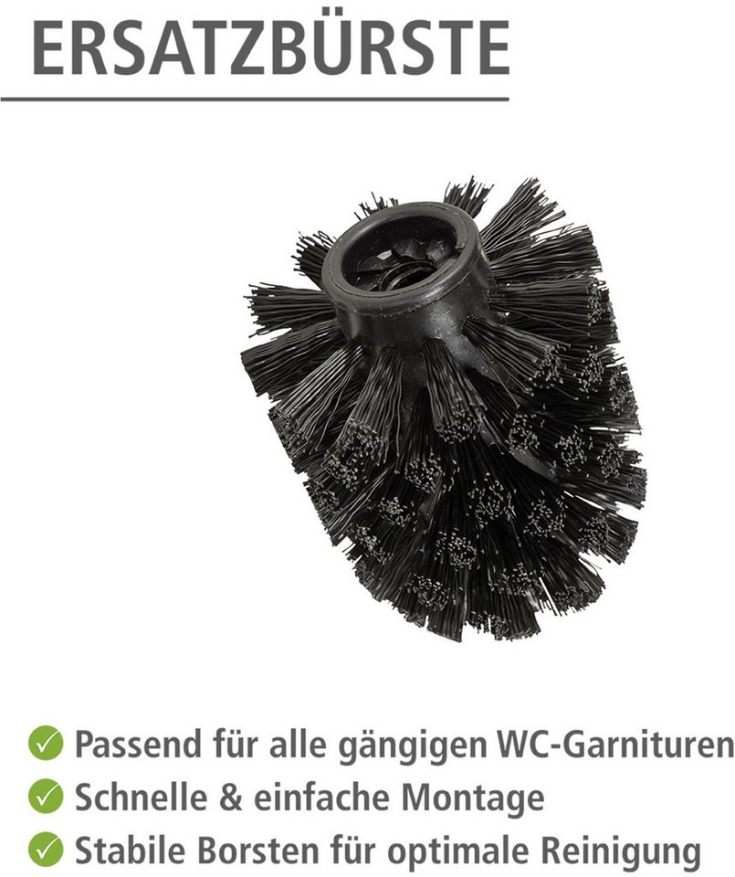 WENKO WC-Reinigungsbürste, (Set, 10-tlg), Ersatzbürstenkopf für WENKO WC-Bürsten, Ø 8 cm, Kunststoffborsten – Bild 4 von 5