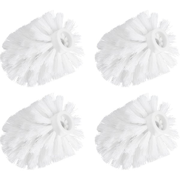 WENKO WC-Reinigungsbürste, (Set, 4-tlg), Ersatzbürstenkopf für WENKO WC-Bürsten, Ø 7,5cm, Kunststoffborsten