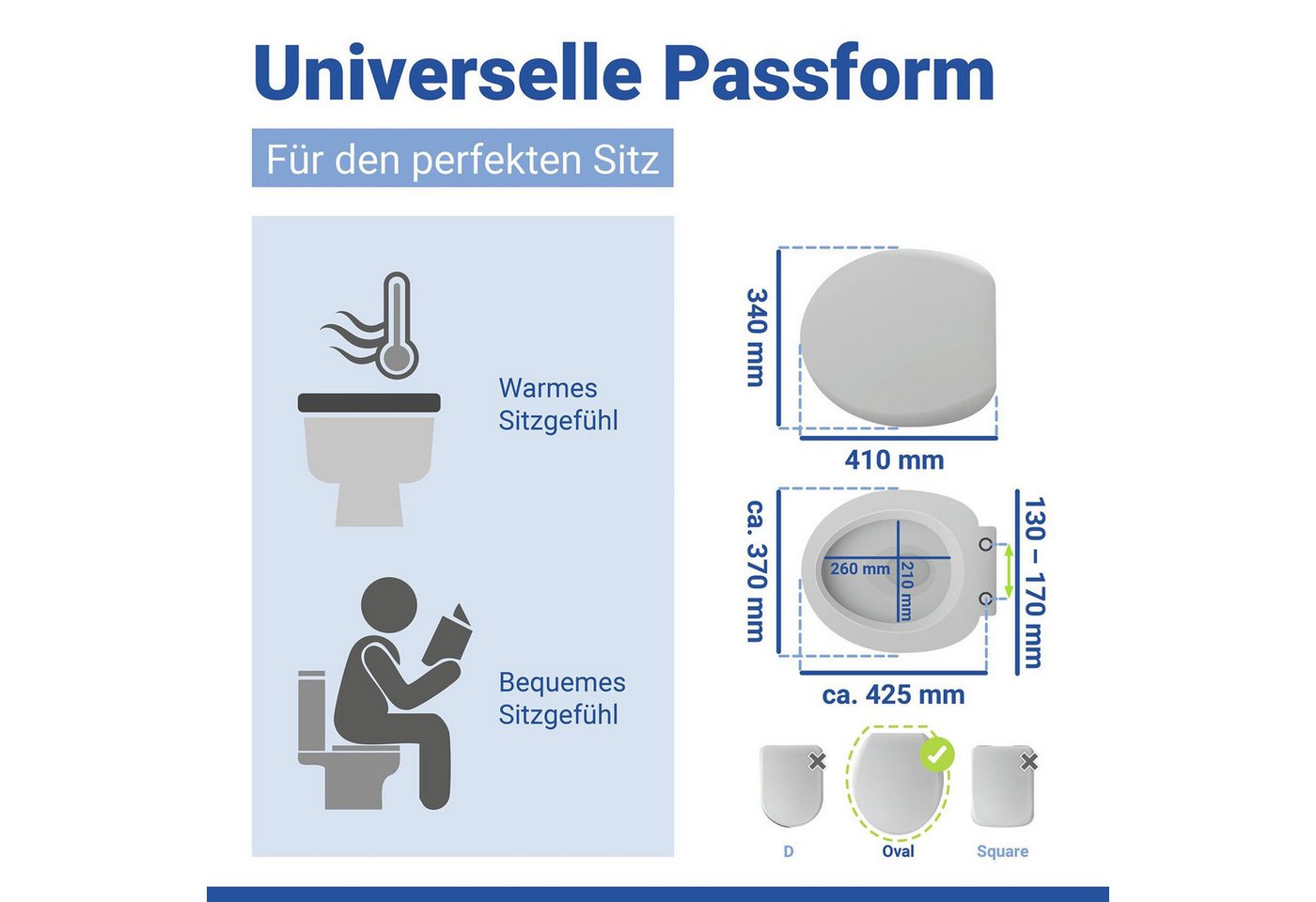 WENKO WC-Sitz Bambus Dunkel (1-St) – Bild 5 von 5