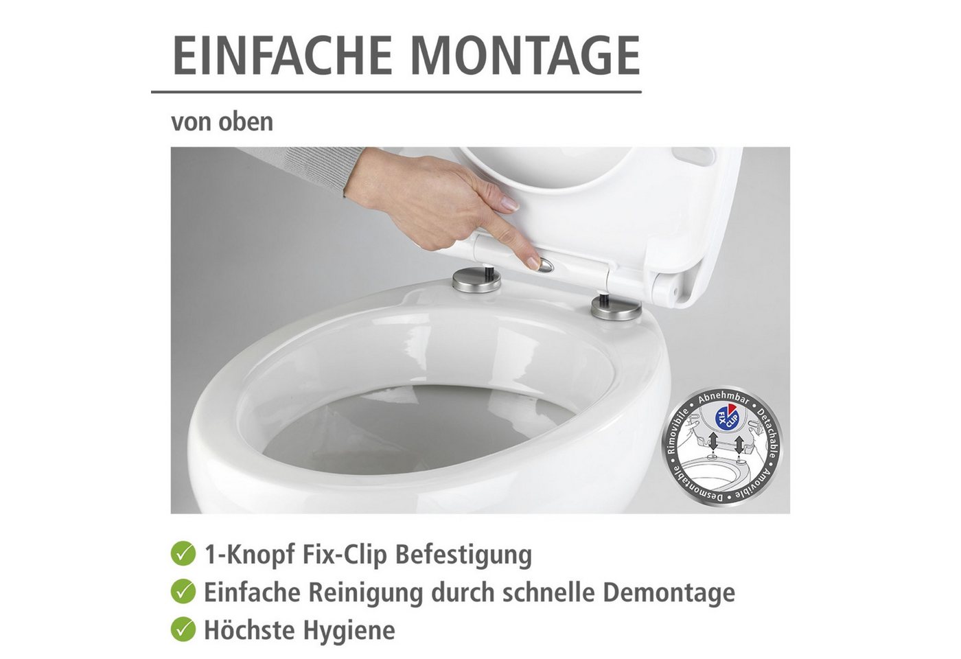 WENKO WC-Sitz Beach High Gloss (1-St), Thermoplast – Bild 2 von 5