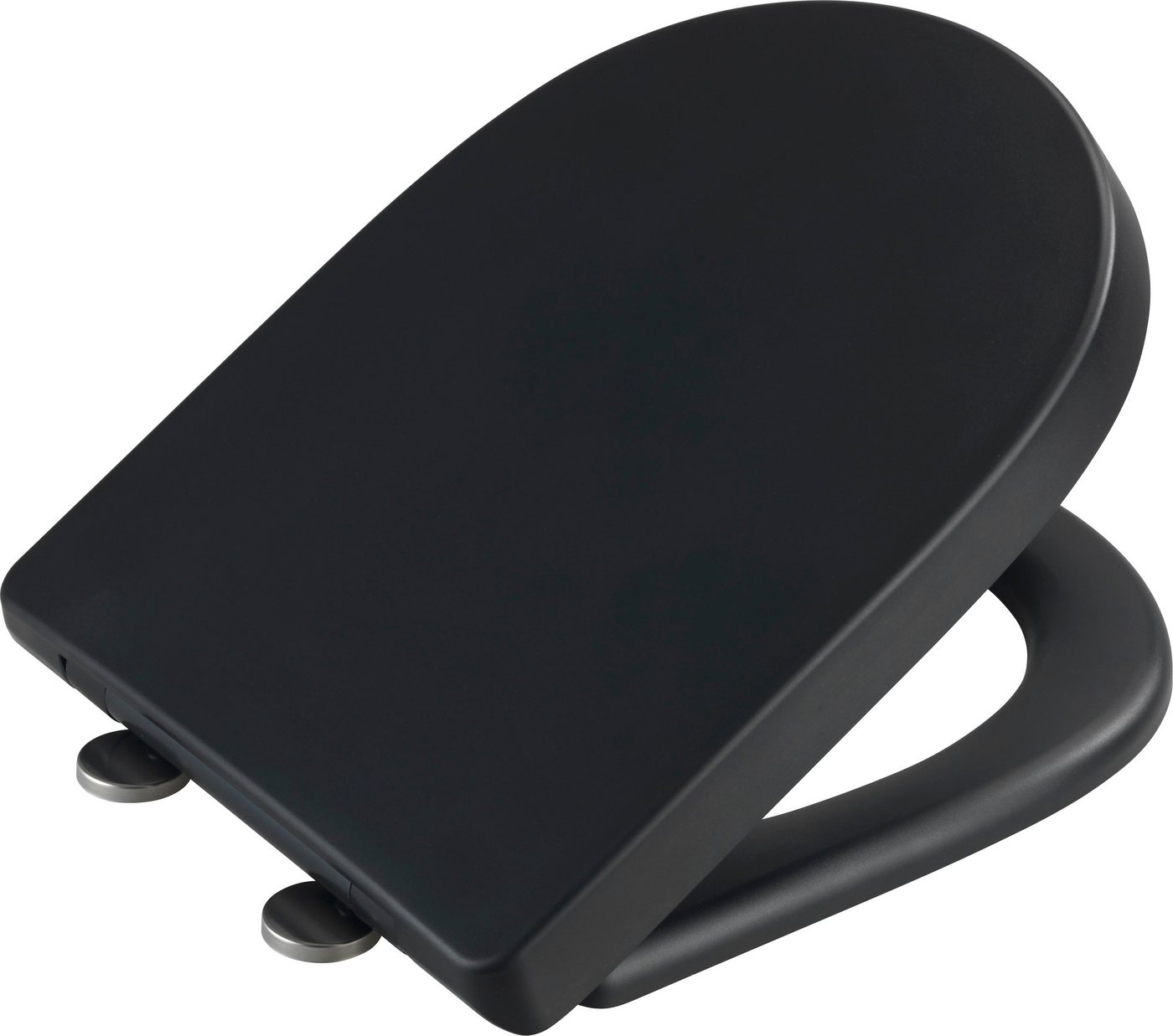 WENKO WC-Sitz Exclusive Nr. 3, schwarz, aus antibakteriellem Duroplast – Bild 2 von 4
