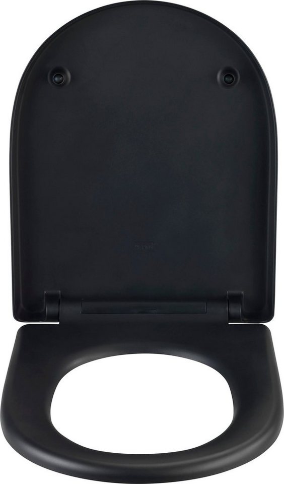 WENKO WC-Sitz Exclusive Nr. 3, schwarz, aus antibakteriellem Duroplast – Bild 3 von 4