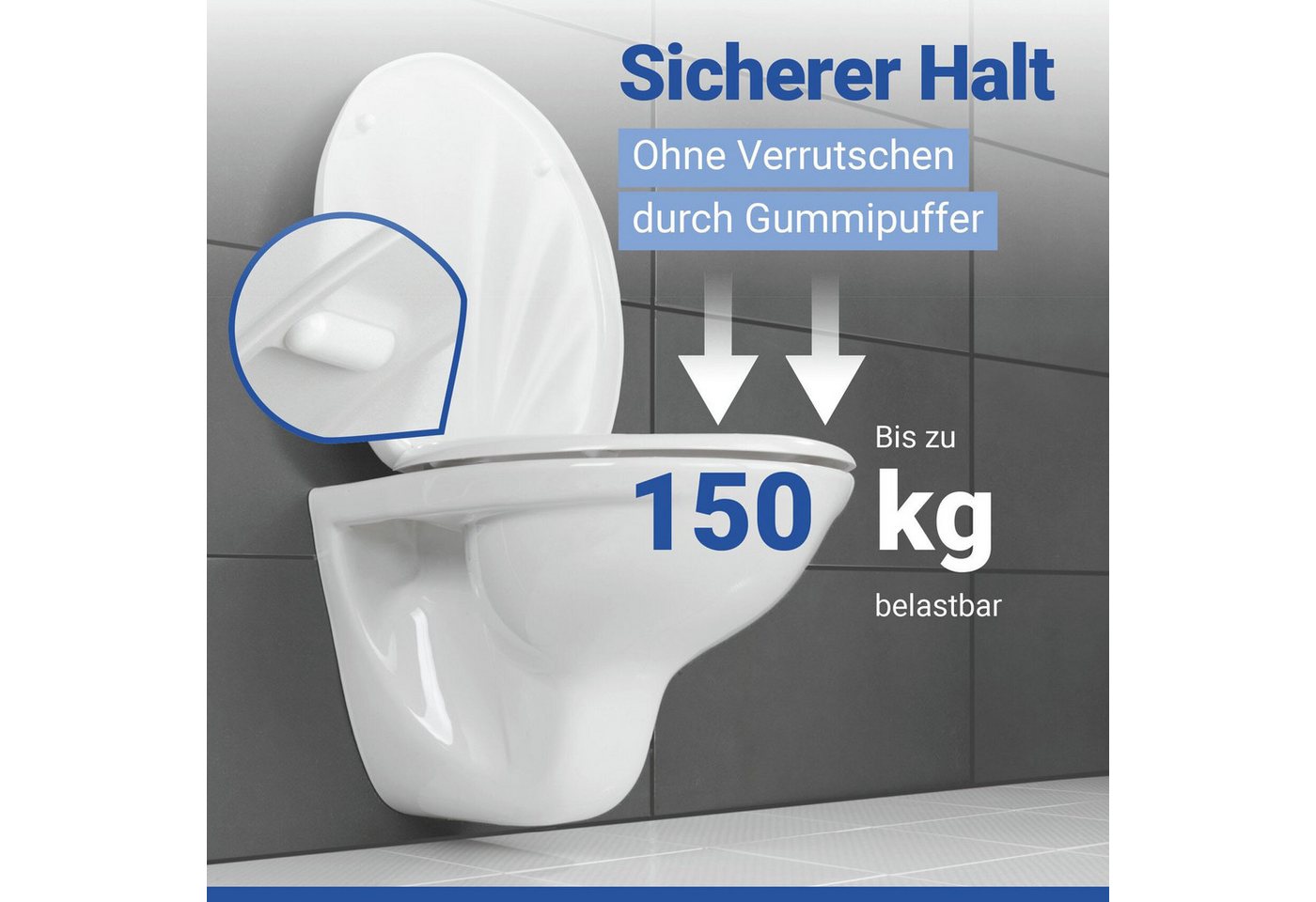 WENKO WC-Sitz Muschel, Mit Absenkautomatik – Bild 2 von 5