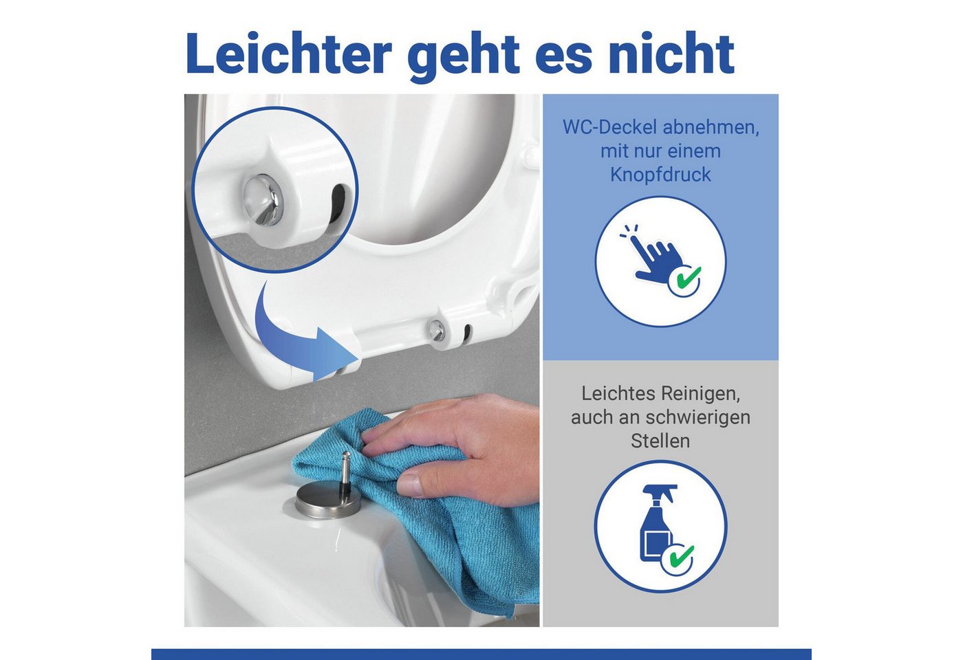 WENKO WC-Sitz Muschel, Mit Absenkautomatik – Bild 5 von 5