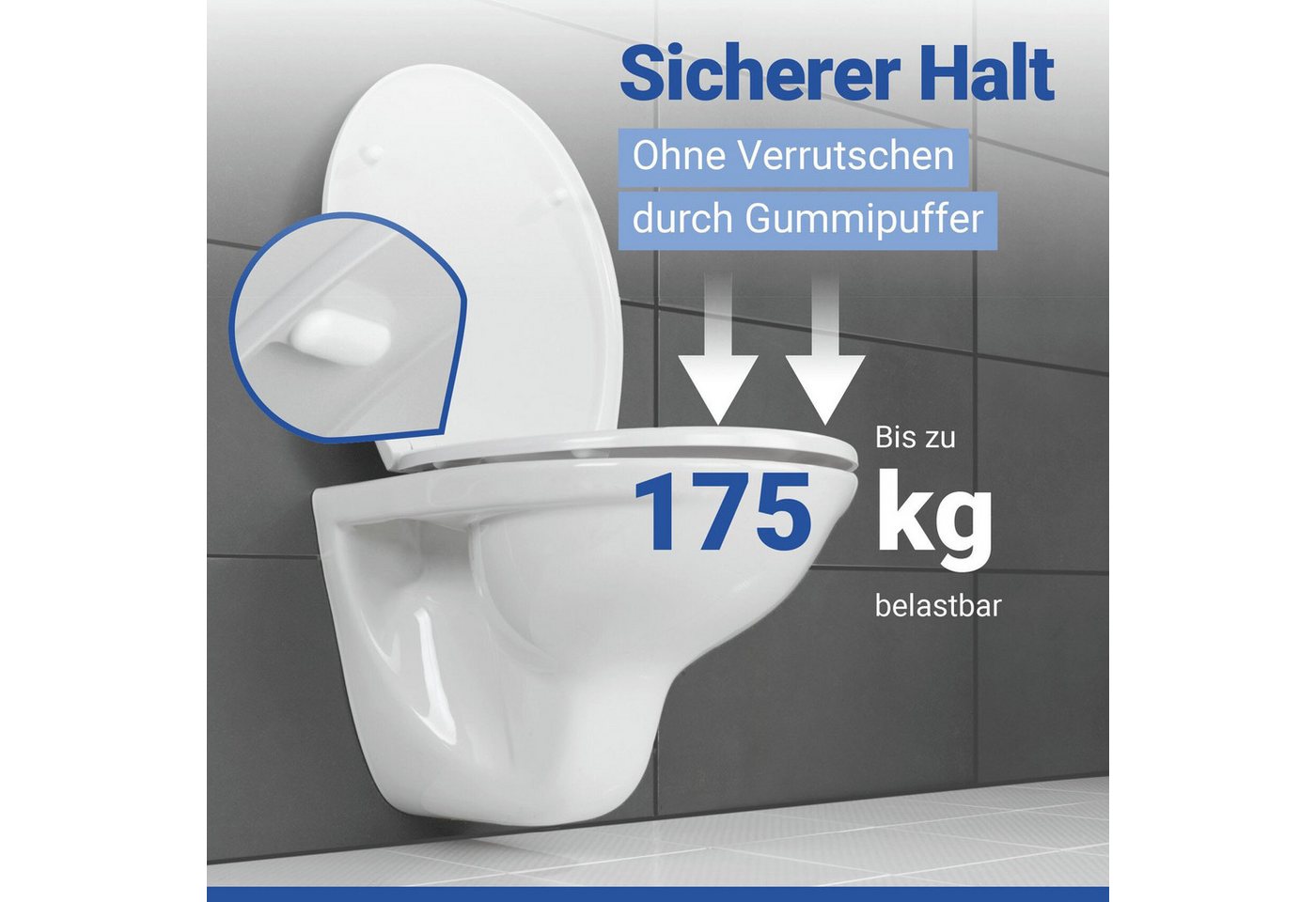WENKO WC-Sitz Neo, mit Absenkautomatik und Schnellbefestigung – Bild 2 von 5