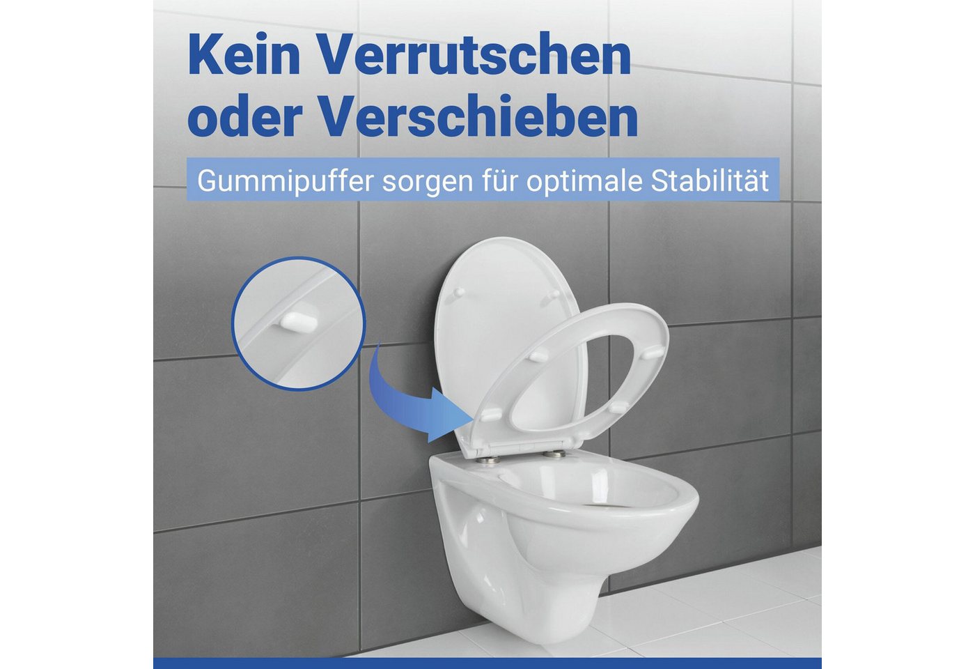 WENKO WC-Sitz Neo, mit Absenkautomatik und Schnellbefestigung – Bild 4 von 5