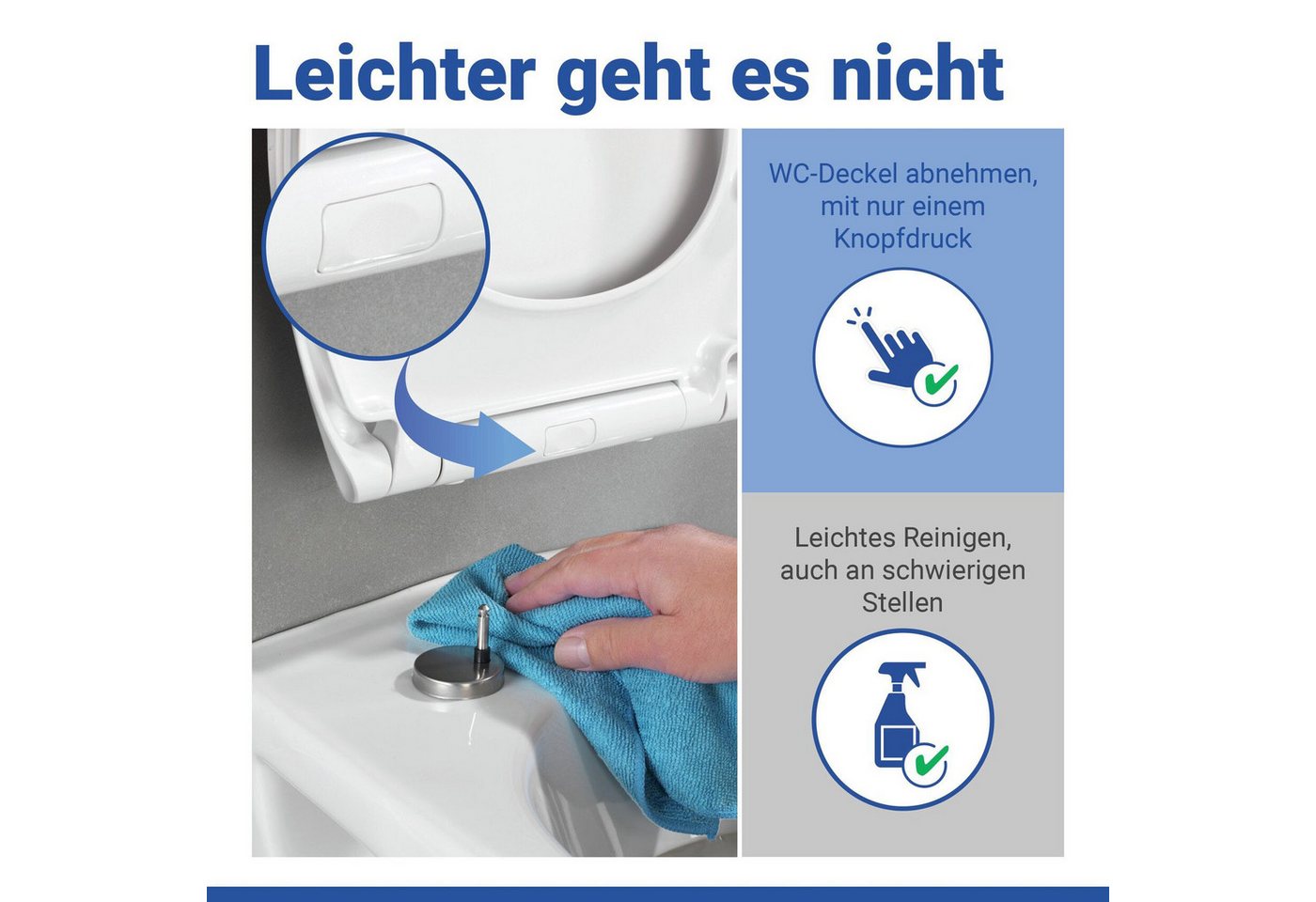 WENKO WC-Sitz Neo, mit Absenkautomatik und Schnellbefestigung – Bild 5 von 5