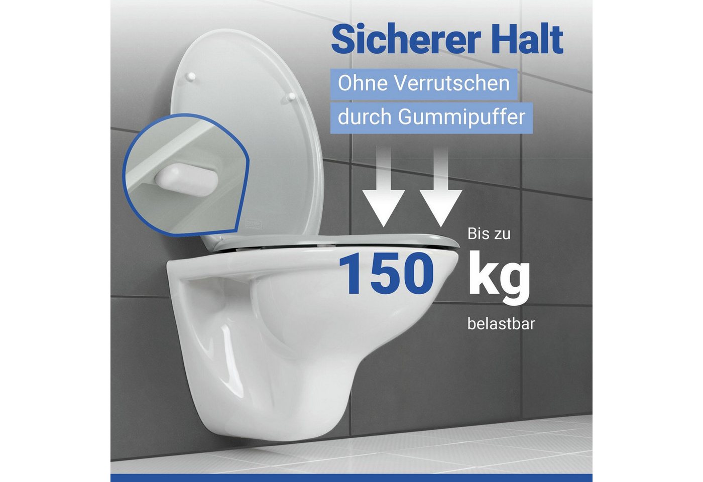 WENKO WC-Sitz Ottana, Mit Absenkautomatik – Bild 2 von 5